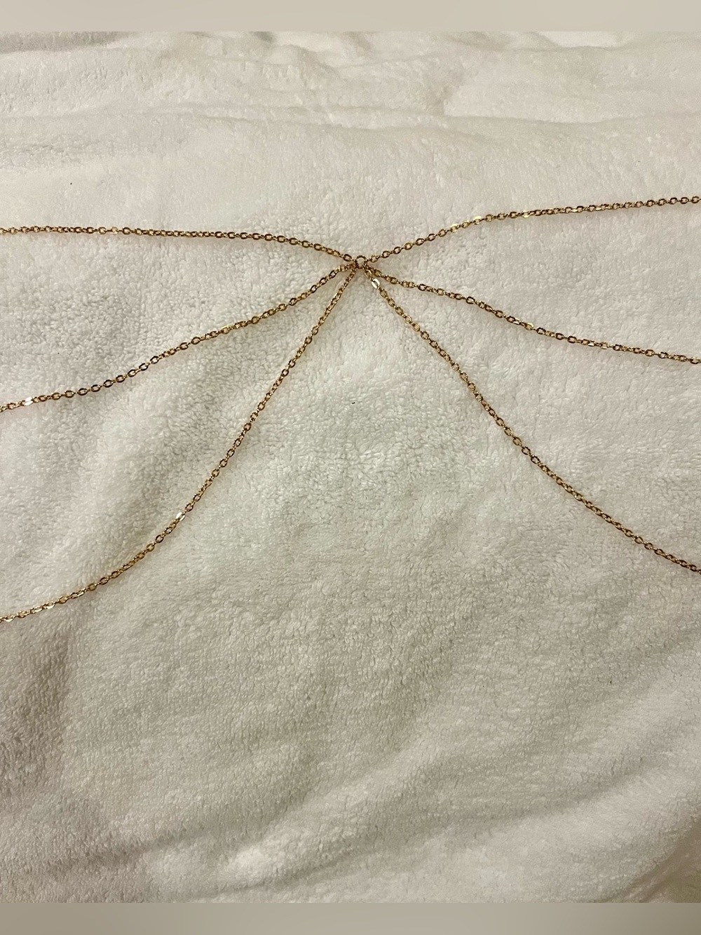 Delicate Gold Layered Body Chain - Women Jewelry